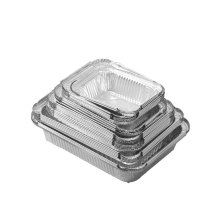 Silver Rectangular Aluminum Foil Container